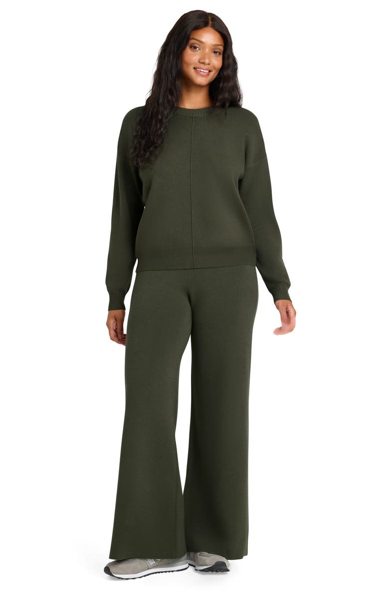 Splendid x @cellajaneblog Front Seam Sweater, Alternate, color, Caviar