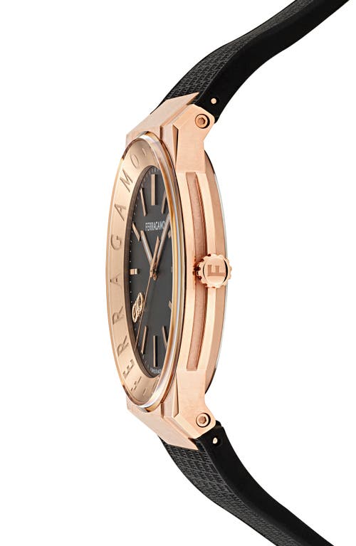 Ferragamo Gancini 41mm In Ip Rose Gold