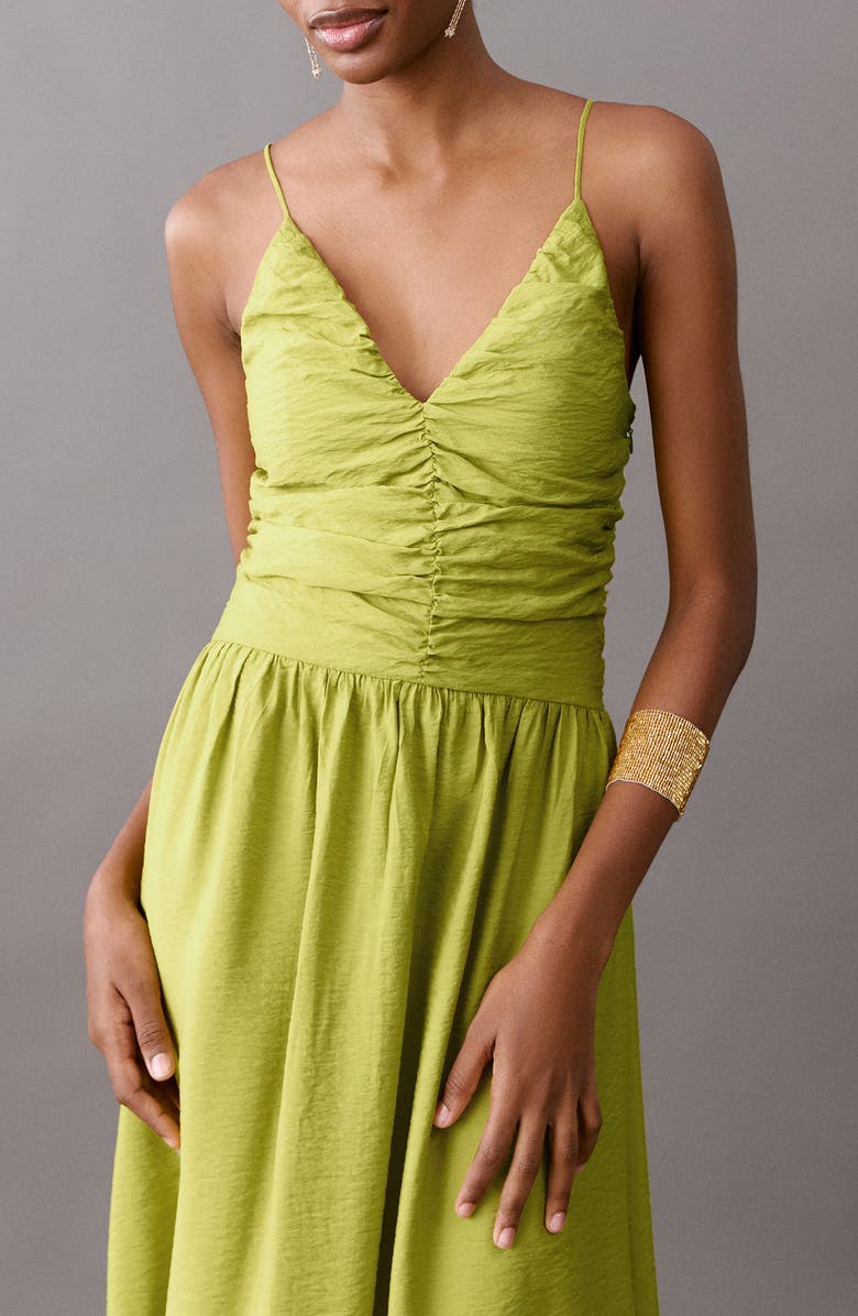 MANGO TEEN Ruched Maxi Dress, Alternate, color, 