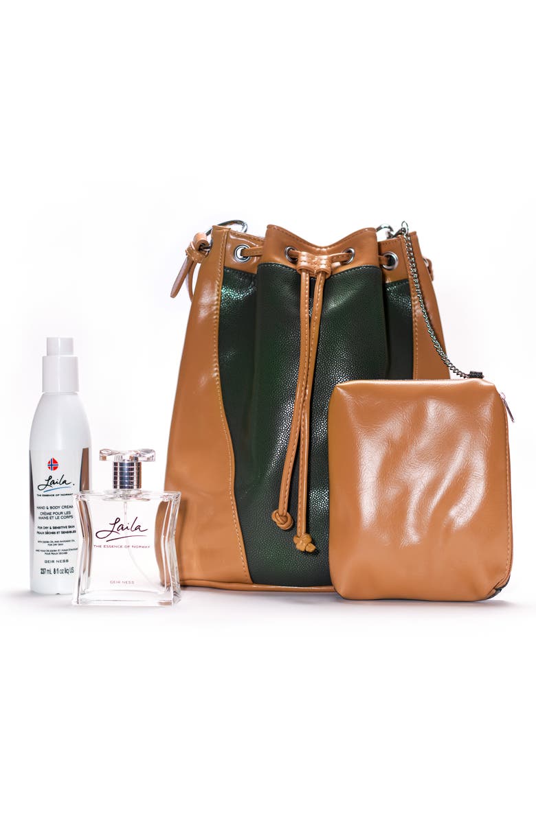 GEIR NESS Vardo Bag with Laila Eau de Parfum & Hand & Body Cream $119 Value, Main, color, 