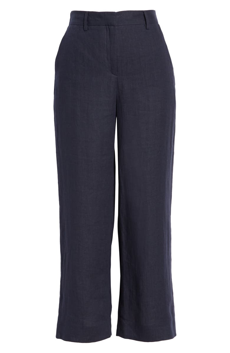 Mansur Gavriel Linen Straight Leg Ankle Pants, Alternate, color, 