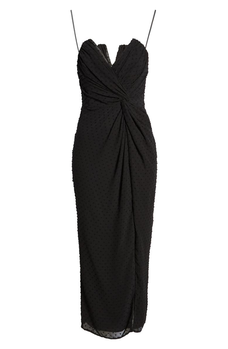 Katie May Come On Home Clip Dot Strapless Dress, Alternate, color, 