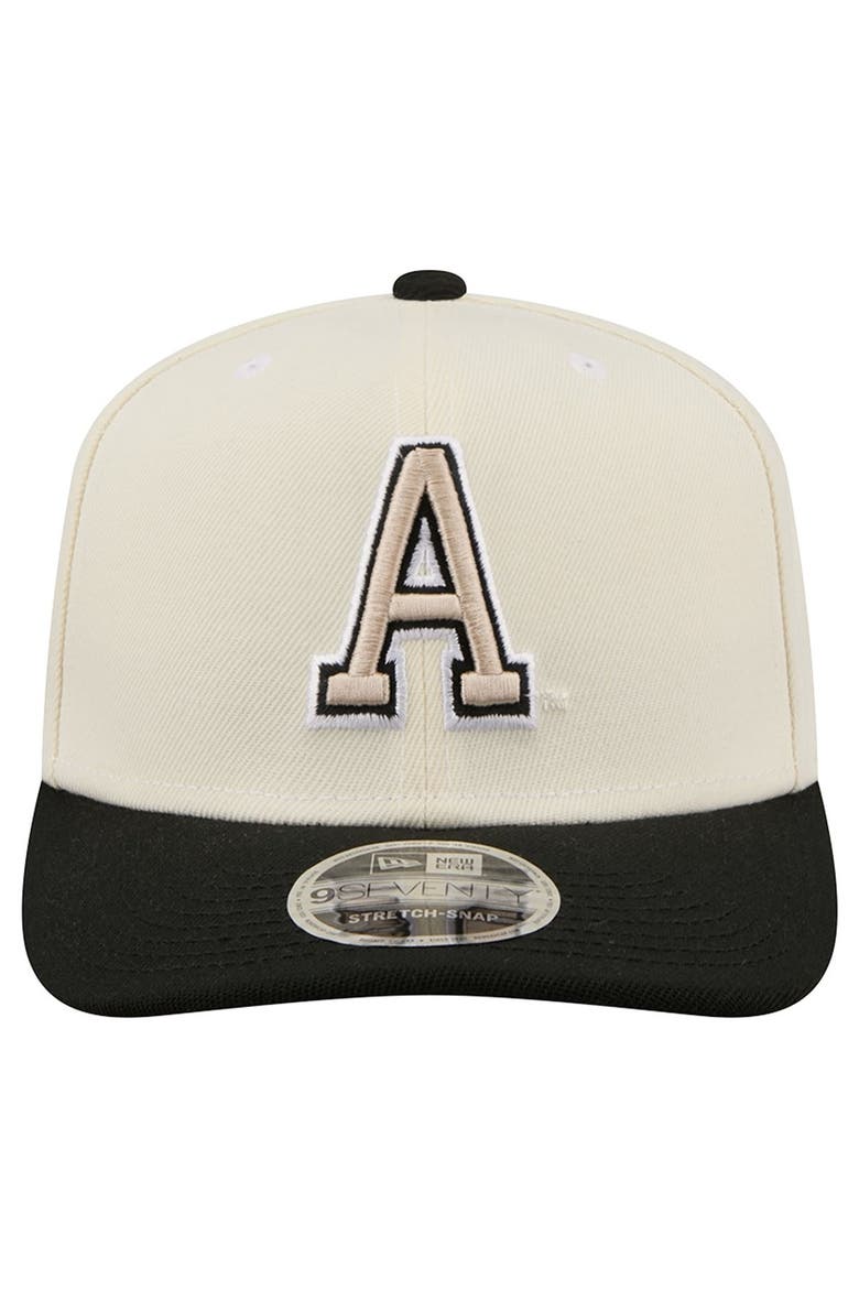 Men's New Era Cream/Black Army Black Knights America's 250th 9SEVENTY Adjustable Hat, Alternate, color, Cream