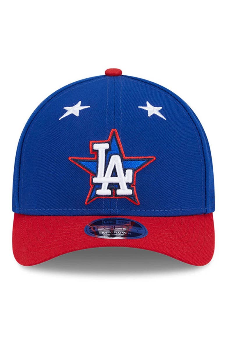 New Era Men's New Era Blue/Red  Los Angeles Dodgers 2025 MLB All-Star Game Workout 9FORTY M-Crown Adjustable Hat, Alternate, color, 