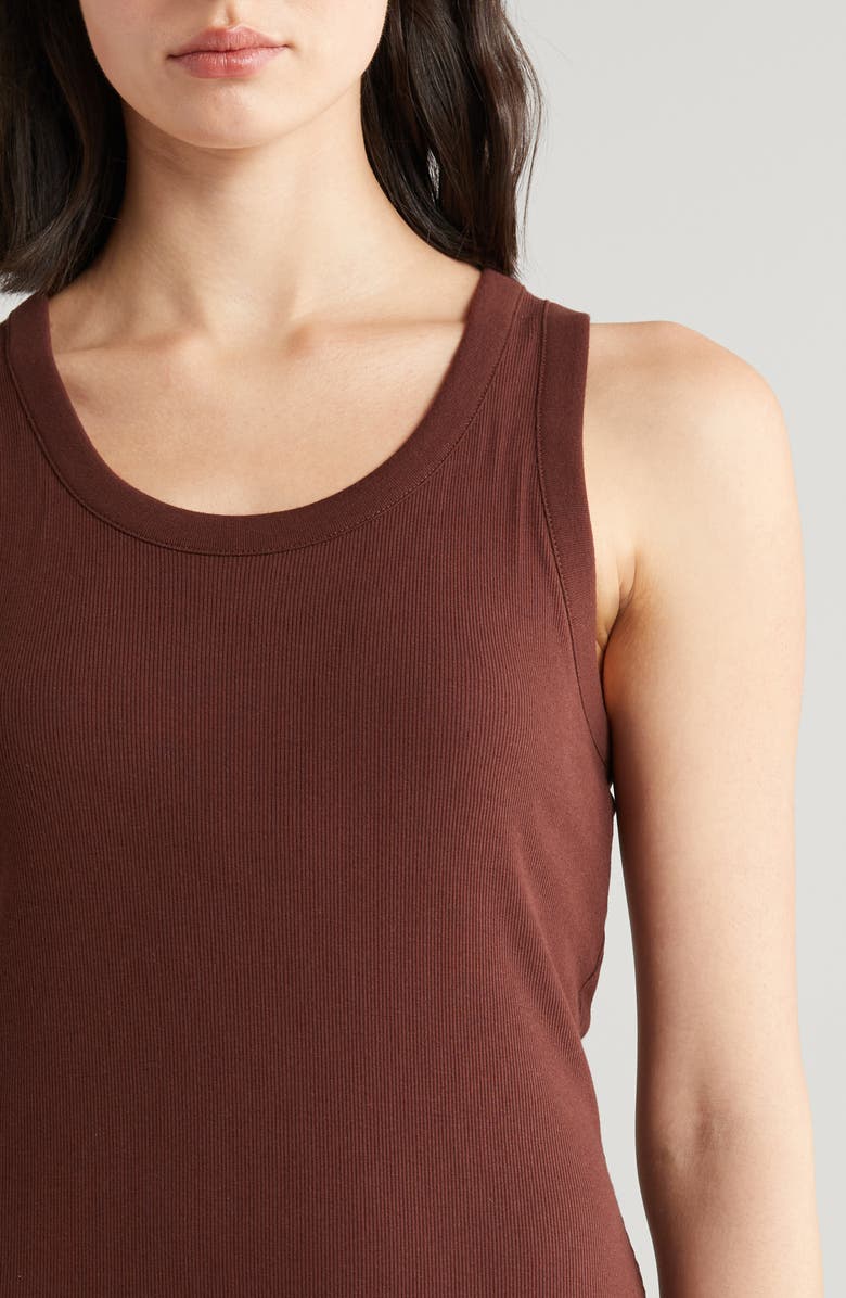 Papinelle Milla Rib Shelf Bra Nightgown, Alternate, color, 