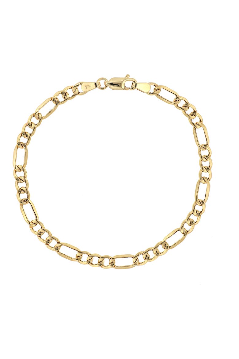 Men's 14K Gold Figaro Chain Bracelet, Main, color, 14K YELLOW GOLD