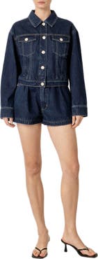 English Factory High Waist Denim Shorts
