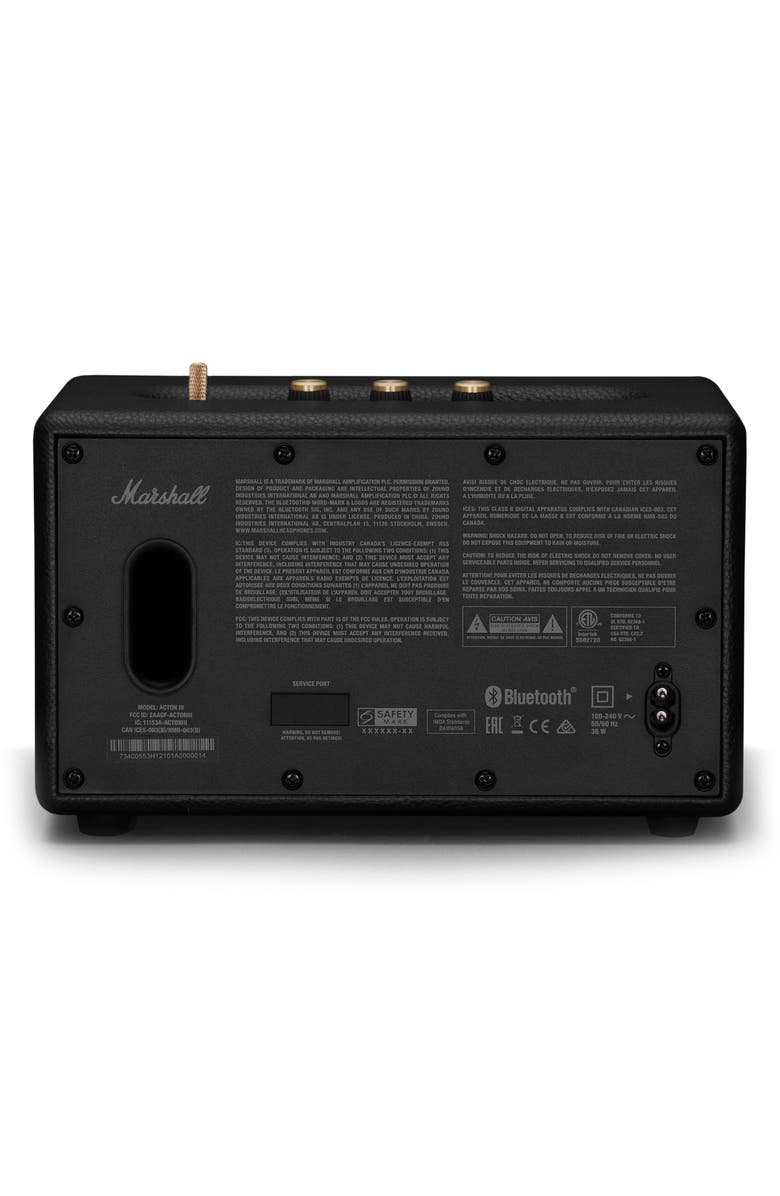Marshall Acton III Bluetooth<sup>®</sup> Speaker, Alternate, color, Black