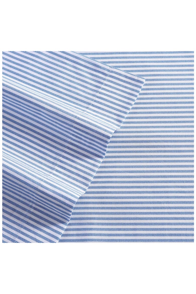 Oxford Stripe 200 Thread Count Cotton Percale Sheet Set, Alternate, color, BLUE/ WHITE