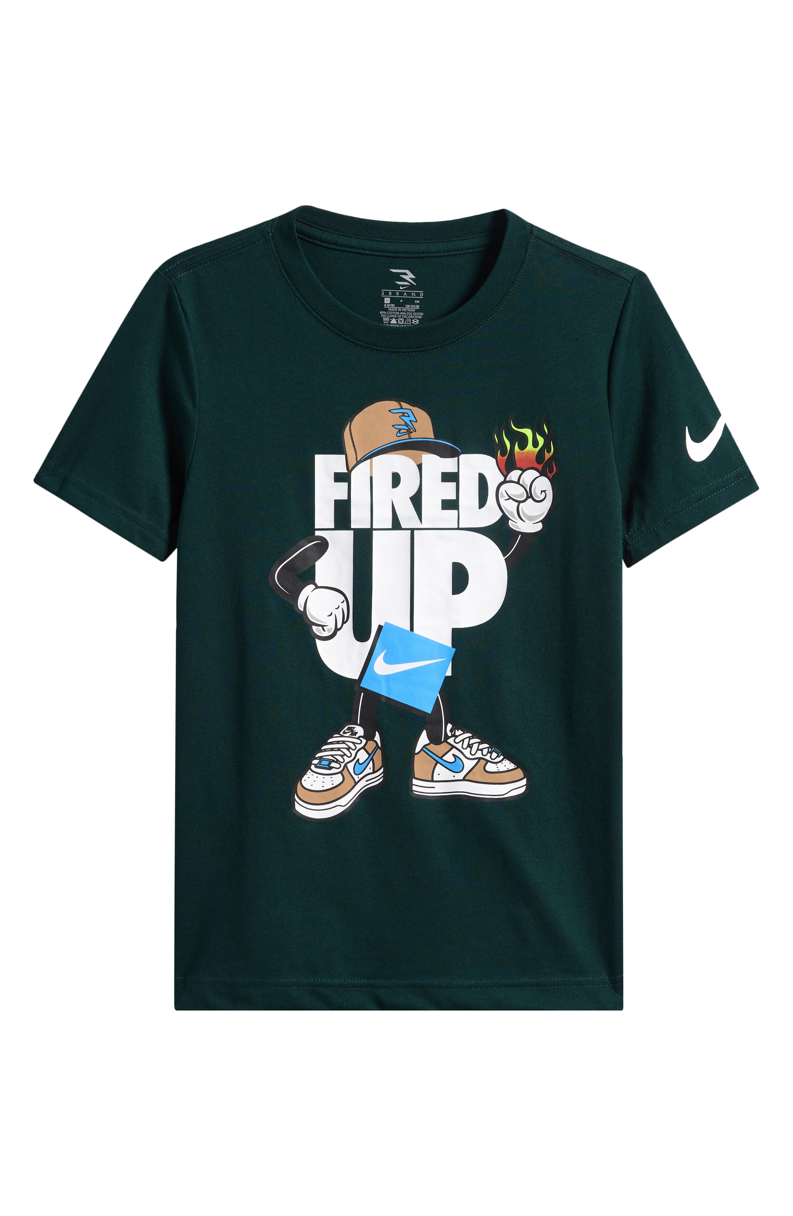 3 Brand Kids' Fired Up Capman Graphic T-Shirt