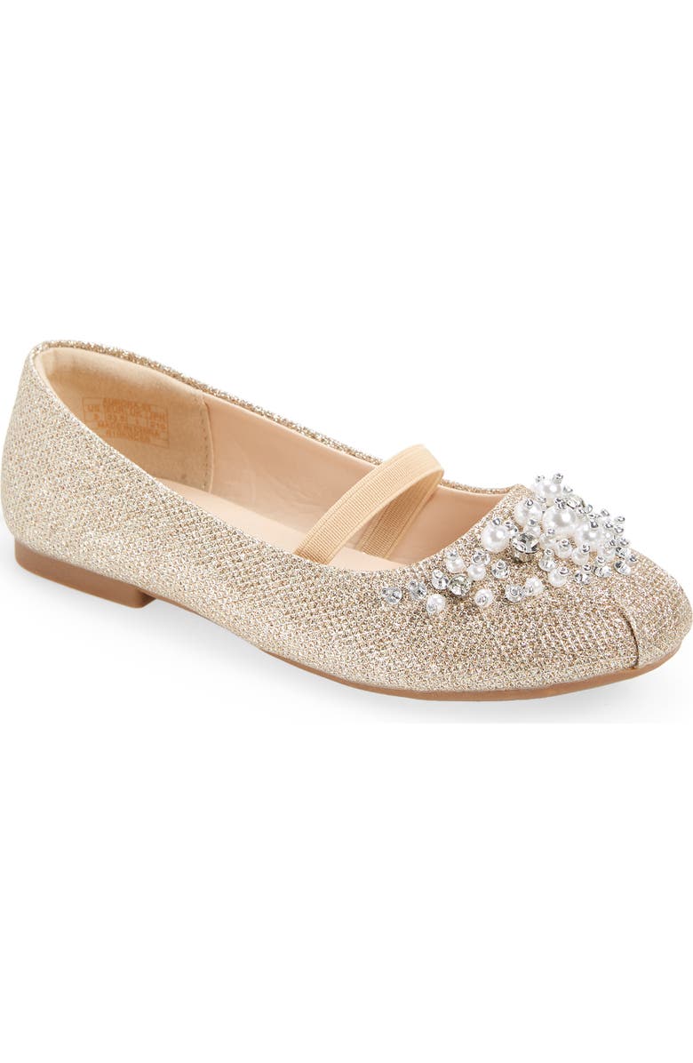 DREAM PAIRS Kids' Glitter Mary Jane, Main, color, Gold