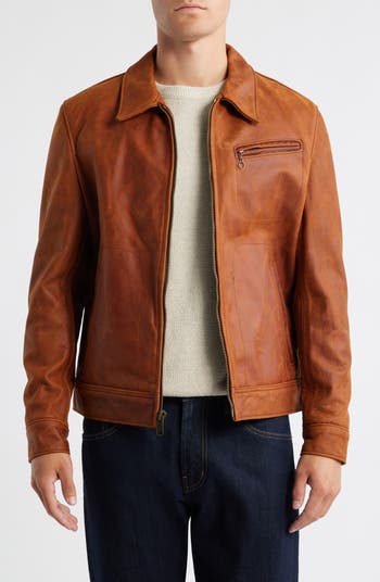 Schott レザージャケット TRUCKER JACKET SIZE:36 Schott Single Trucker Jacket Riders Size 36 Brown Leather