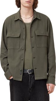 AllSaints Viscar Long Sleeve Button-Up Shirt