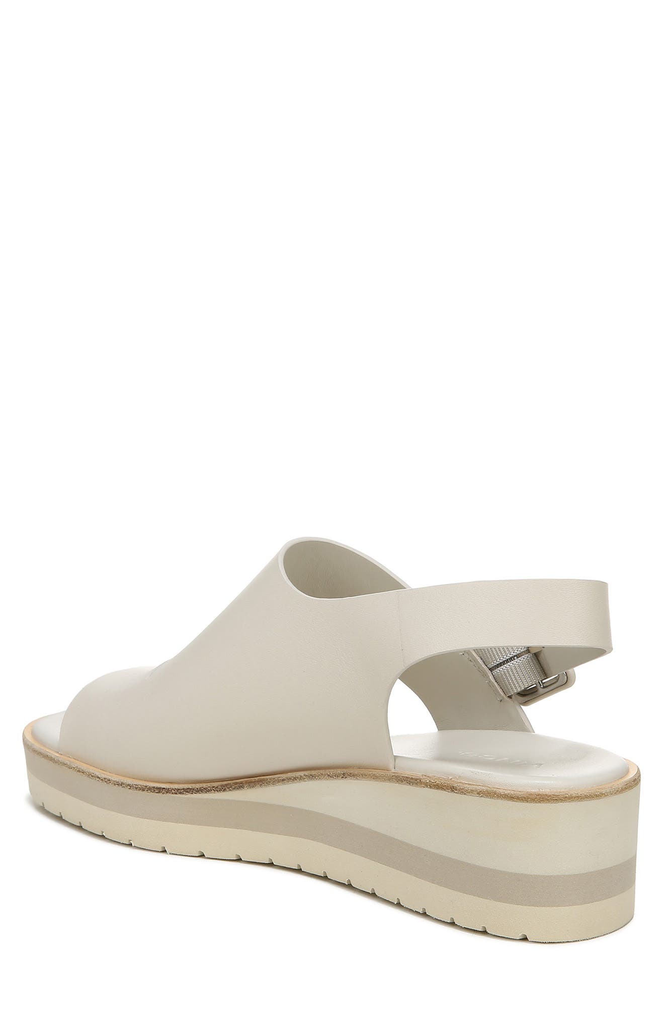 Shelby Platform Wedge Sandal, Alternate, color, OFF WHITE