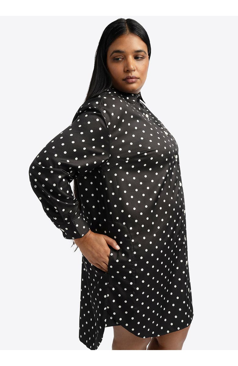 SEE ROSE GO Timeless Dot Tunic Shirt Dress Plus Size, Alternate, color, Timeless Dot