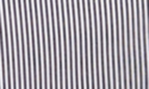 Twp Big Joe Stripe Crystal Embellished Cotton Button-up Shirt In Midnight/white