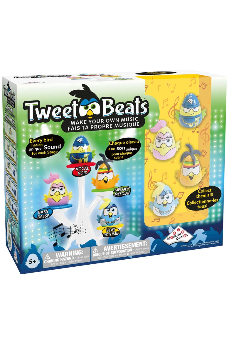 Tweet Beats Make Your Own Music Tree w/ 4 Birds, Main, color, Multicolored