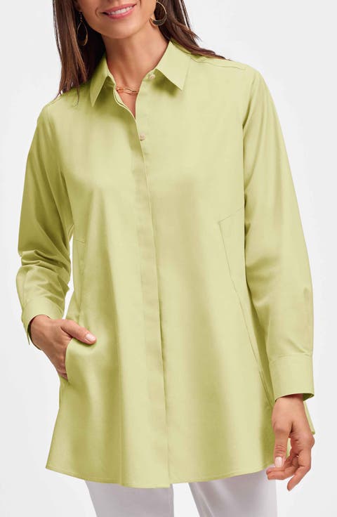 Cici Non-Iron Tunic Blouse