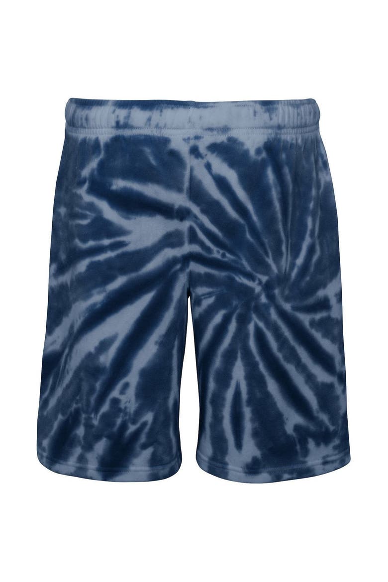 Youth Navy Dallas Mavericks Santa Monica Tie-Dye Shorts, Alternate, color, White