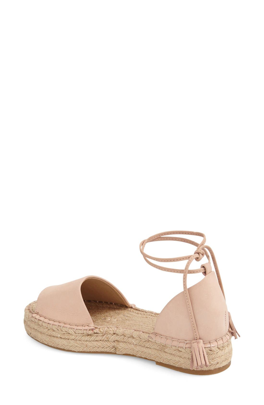 'Edna' Espadrille Sandal, Alternate, color, BLUSH LEATHER
