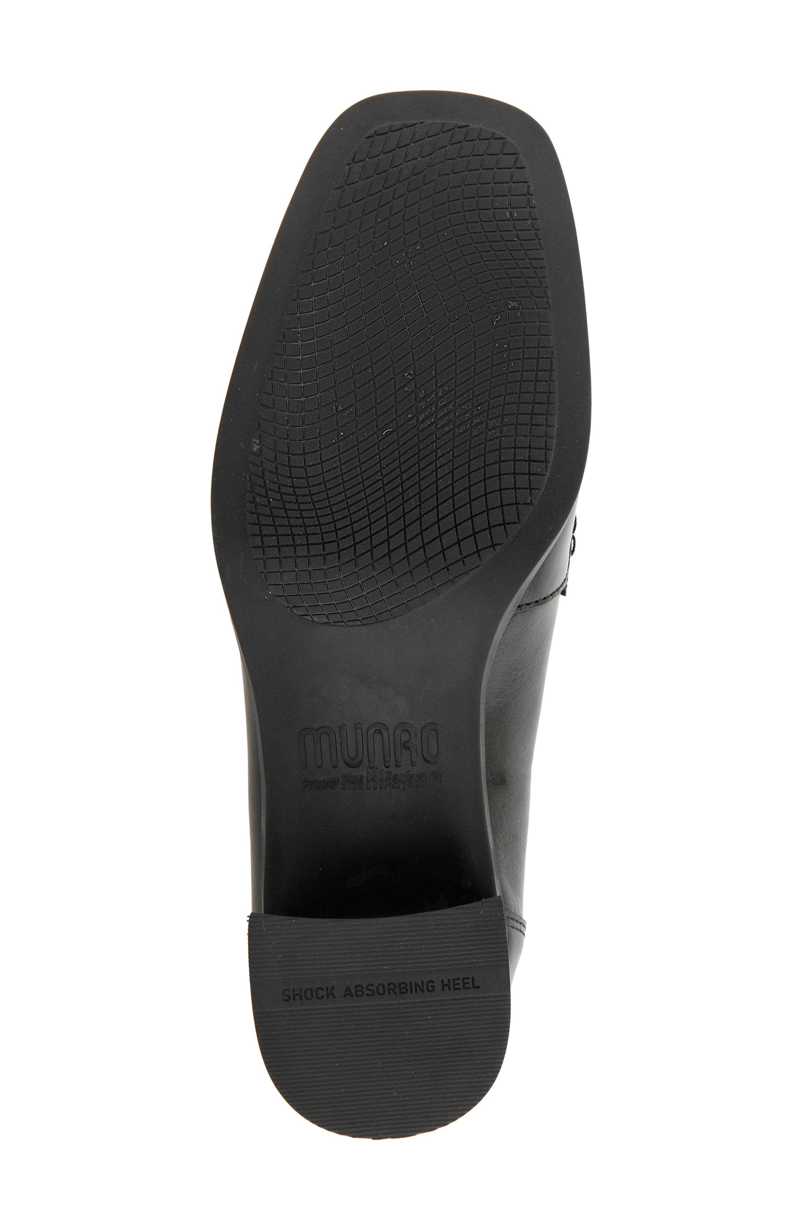 Skarlet Leather Loafer Pump, Alternate, color, BLACK LEATHER