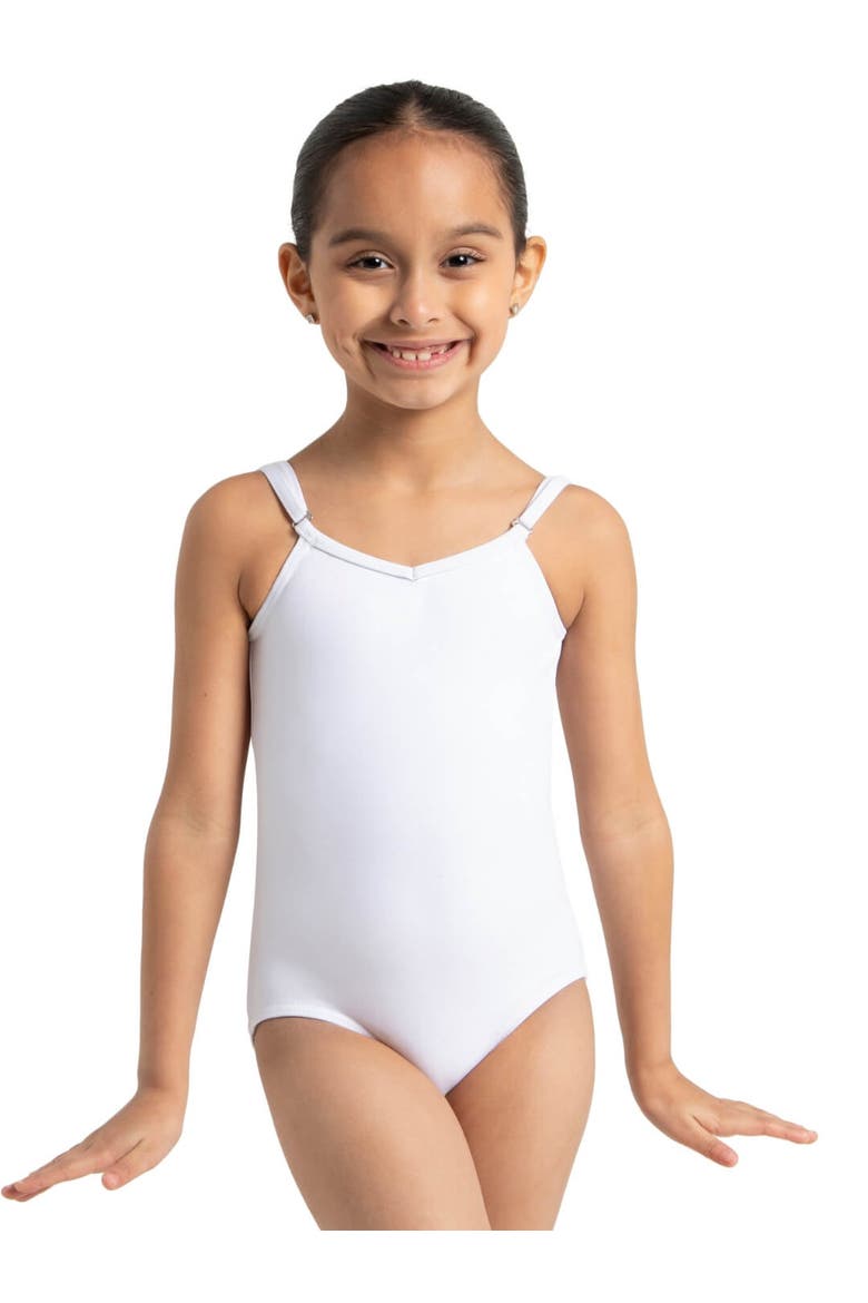 Team Basics Camisole Leotard w/ Adjustable Straps, Main, color, White