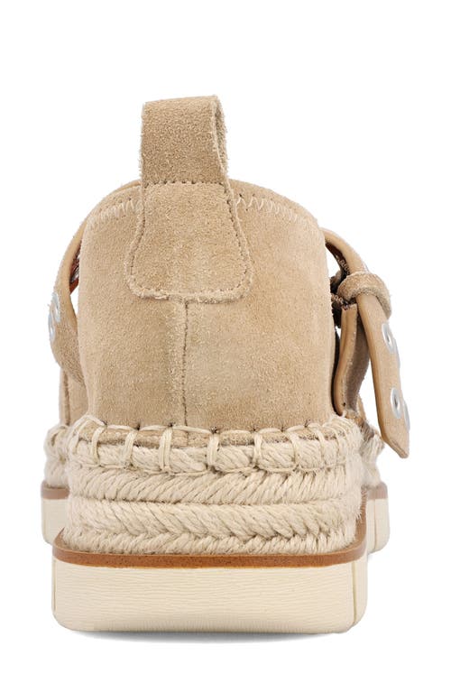 Mia Valri Espadrille Mary Jane Flat In Natural