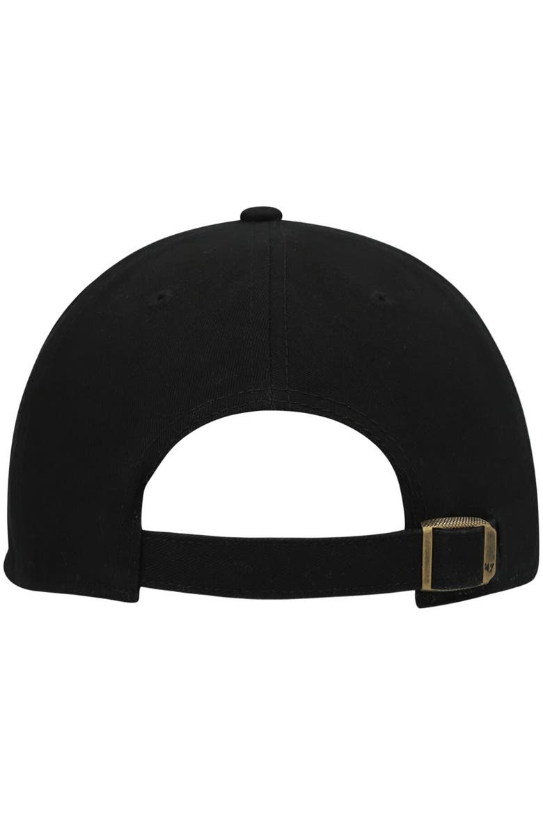 Women's '47 Black Miami Marlins Team Miata Clean Up Adjustable Hat, Alternate, color, Black