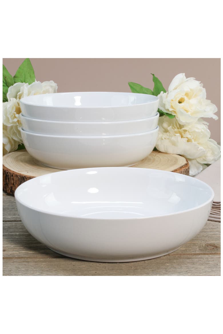 Whatever Set of 4 Dinner Bowl Set, Alternate, color, WHITE