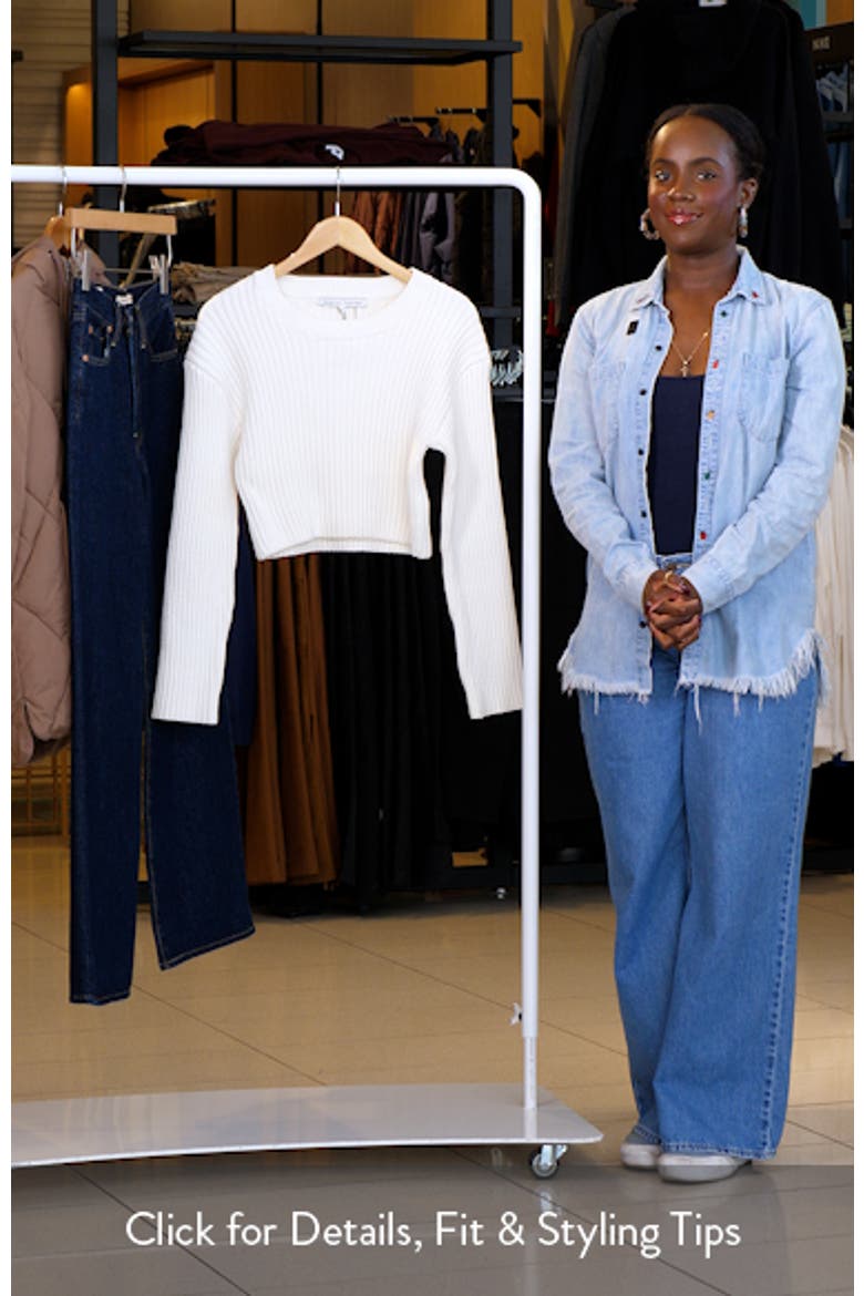 Crop Rib Sweater video