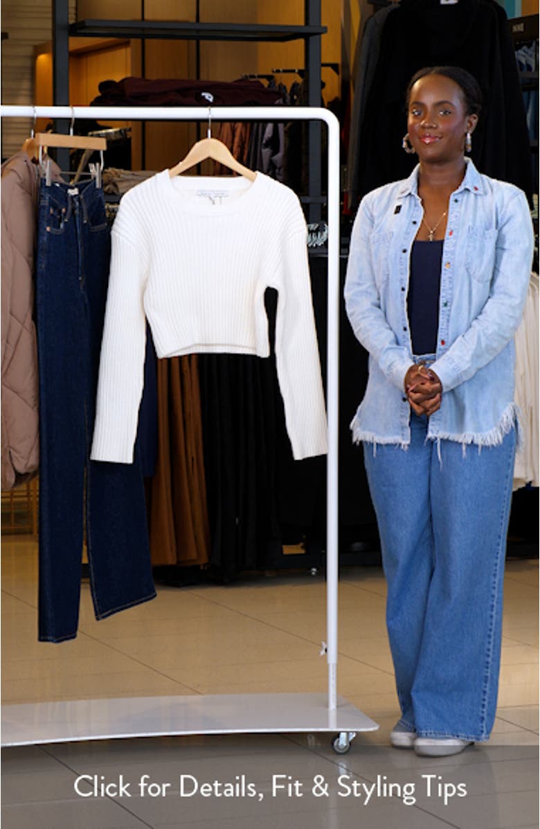 Crop Rib Sweater, sales video thumbnail