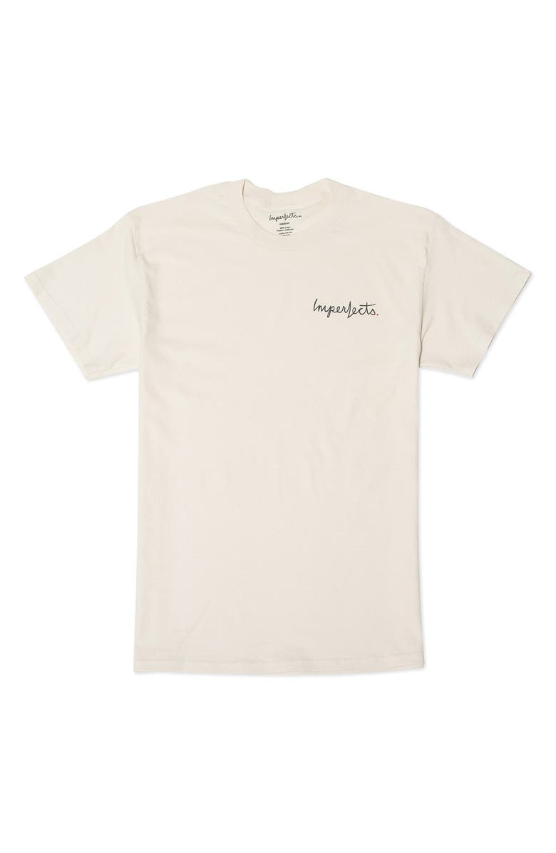 Imperfects Shop Graphic T-Shirt, Alternate, color, Cream