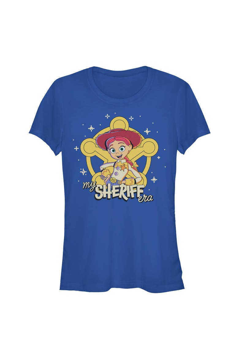 Junior's Toy Story 5 In My Sheriff Era  Graphic T-Shirt, Main, color, Royal Blue