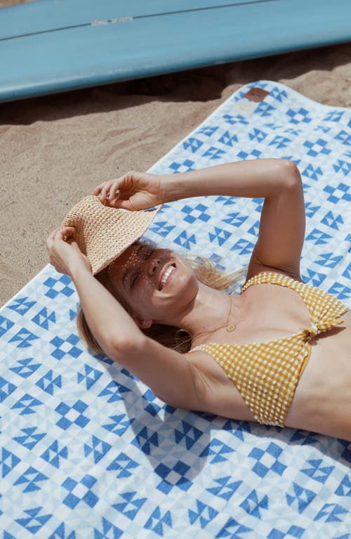 Slowtide The Dream Oversize Beach Towel In Lagoon