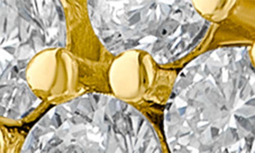 Cz By Kenneth Jay Lane Scattered Round Cubic Zirconia Ear Crawlers In Clear Gold