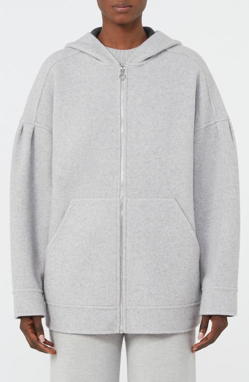 Mm By Max Mara Sottile Zip Hoodie In Gray