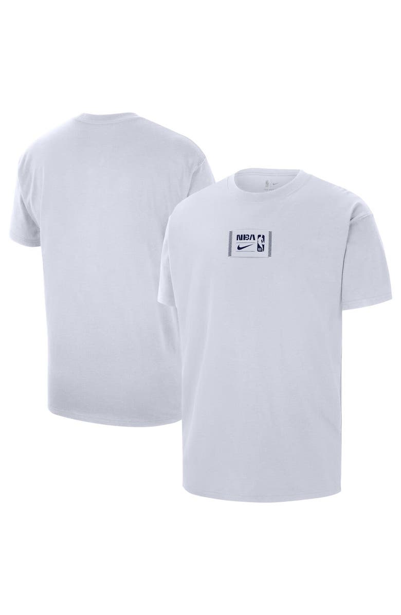 Nike Men's Nike  White NBA All World Hoops Max90 Oversized T-Shirt, Main, color, White