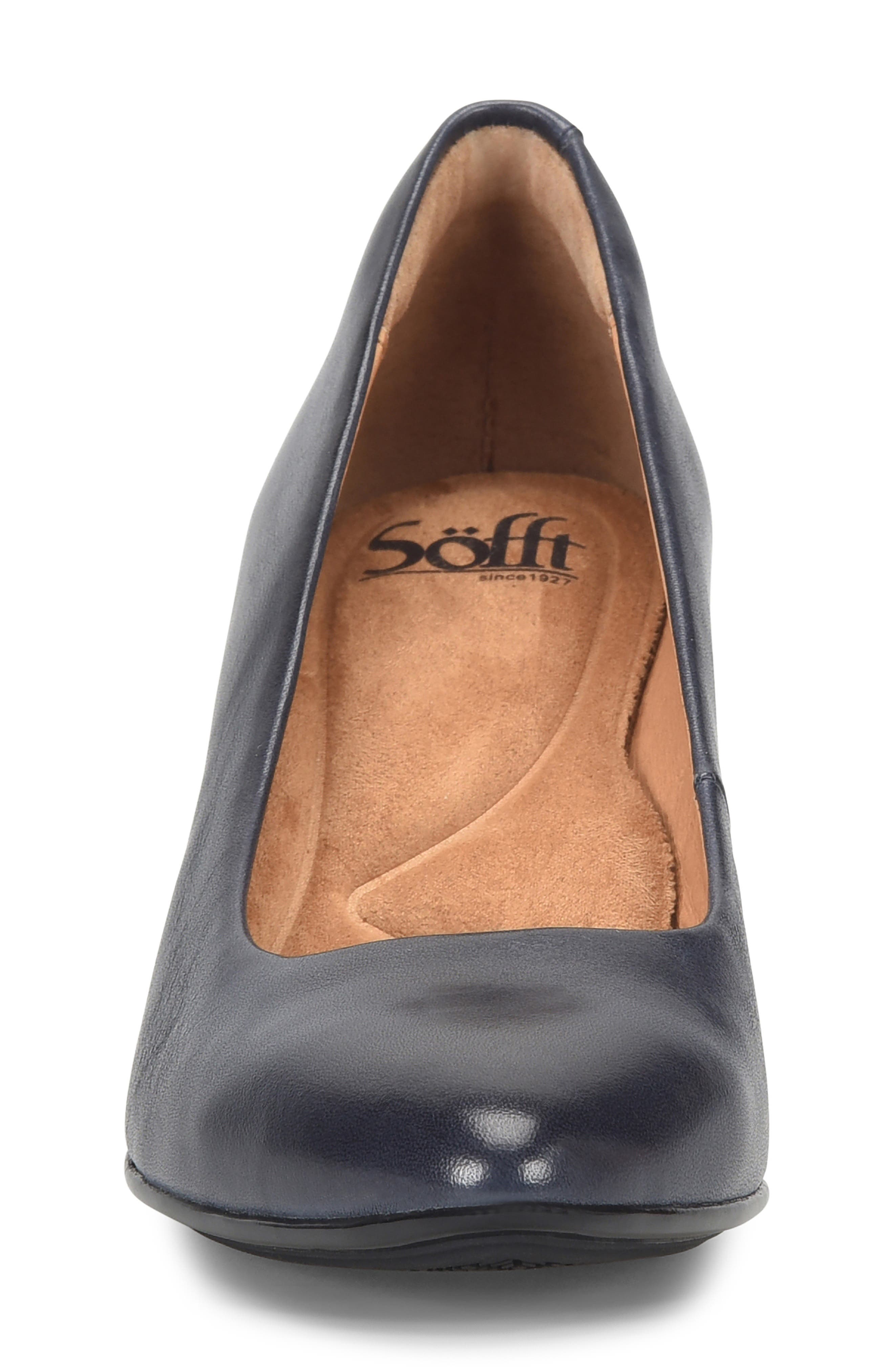 Söfft Samy Pointed Toe Pump, Alternate, color, Sky Navy
