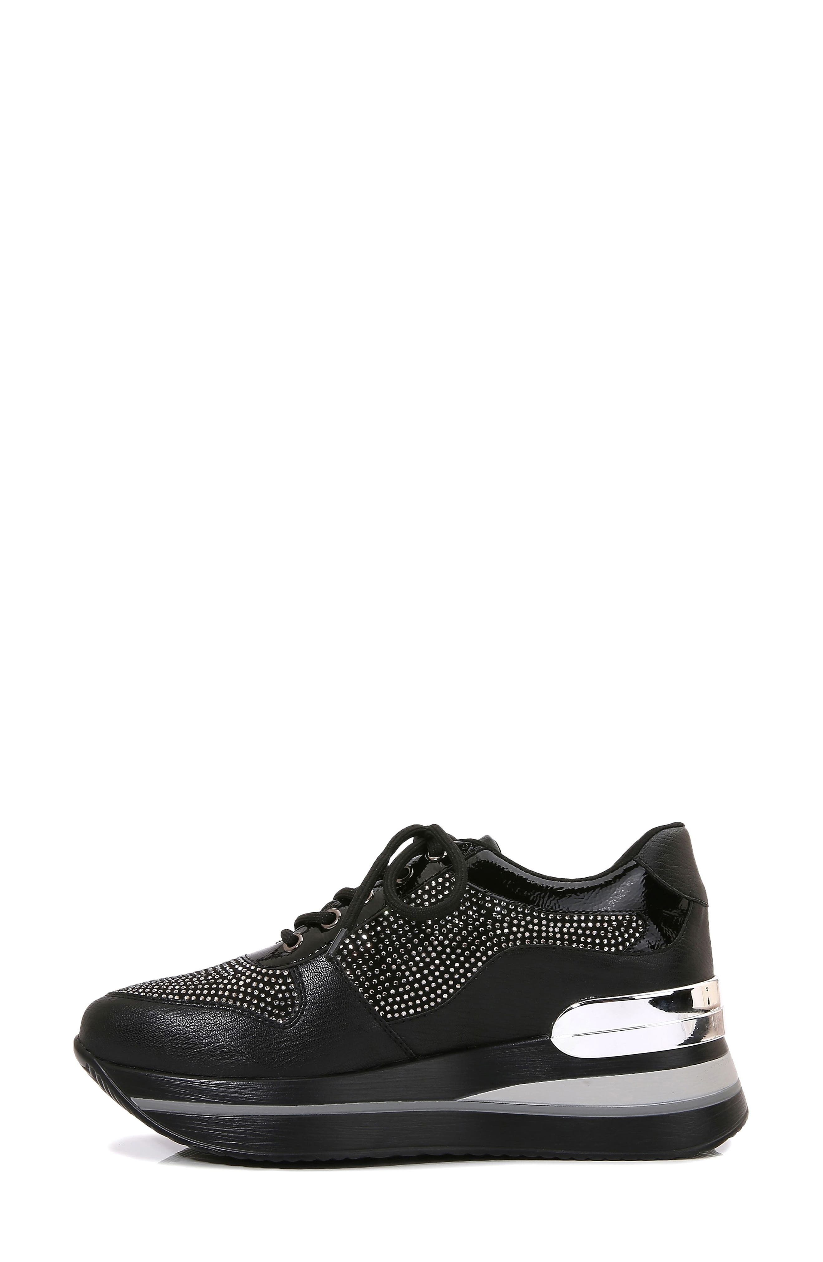 NINETY UNION Dallas Platform Sneaker, Alternate, color, Black