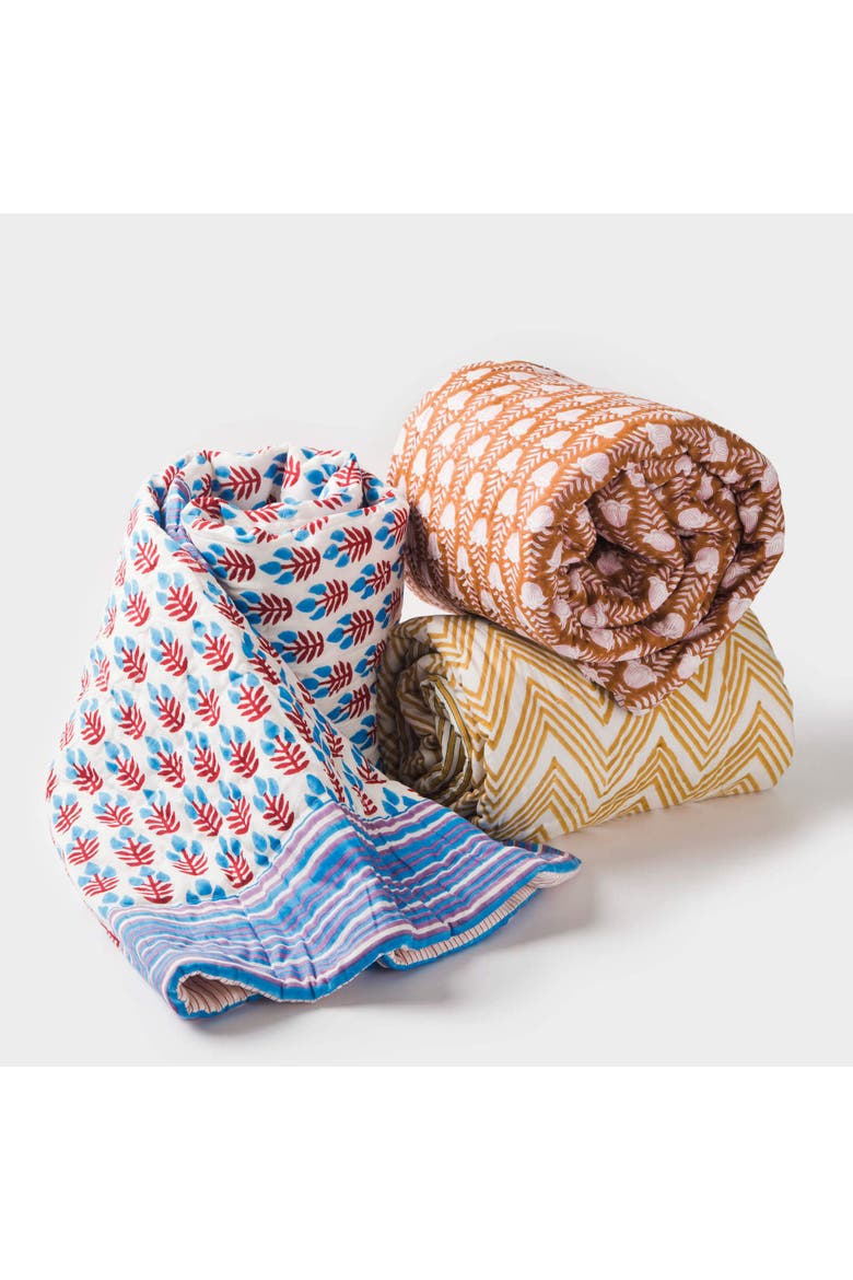 Tulip Cotton Handcrafted Throw, Alternate, color, Floral