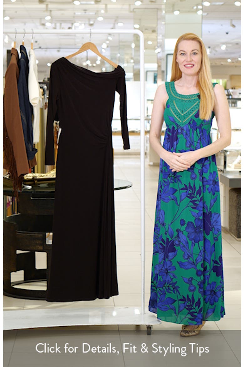 Dixie One-Shoulder Long Sleeve Ruched Maxi Dress video