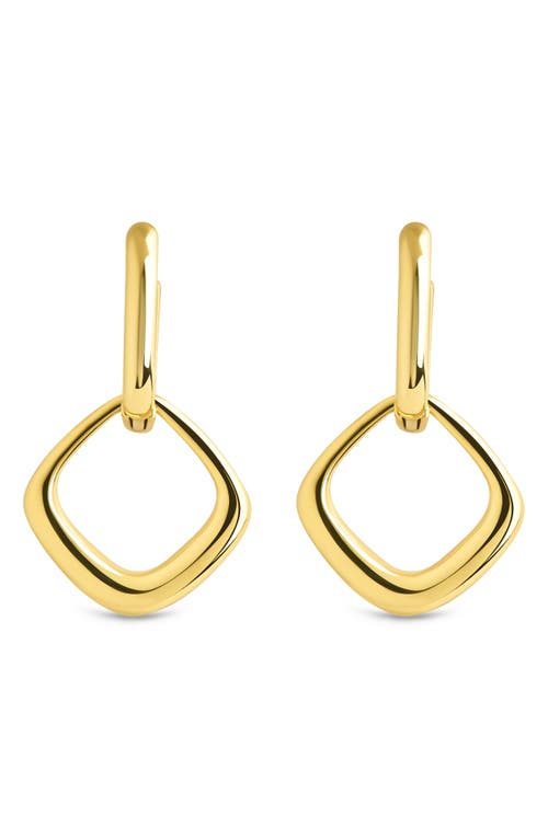 Sterling Forever Tommy Link Drop Earrings In Gold