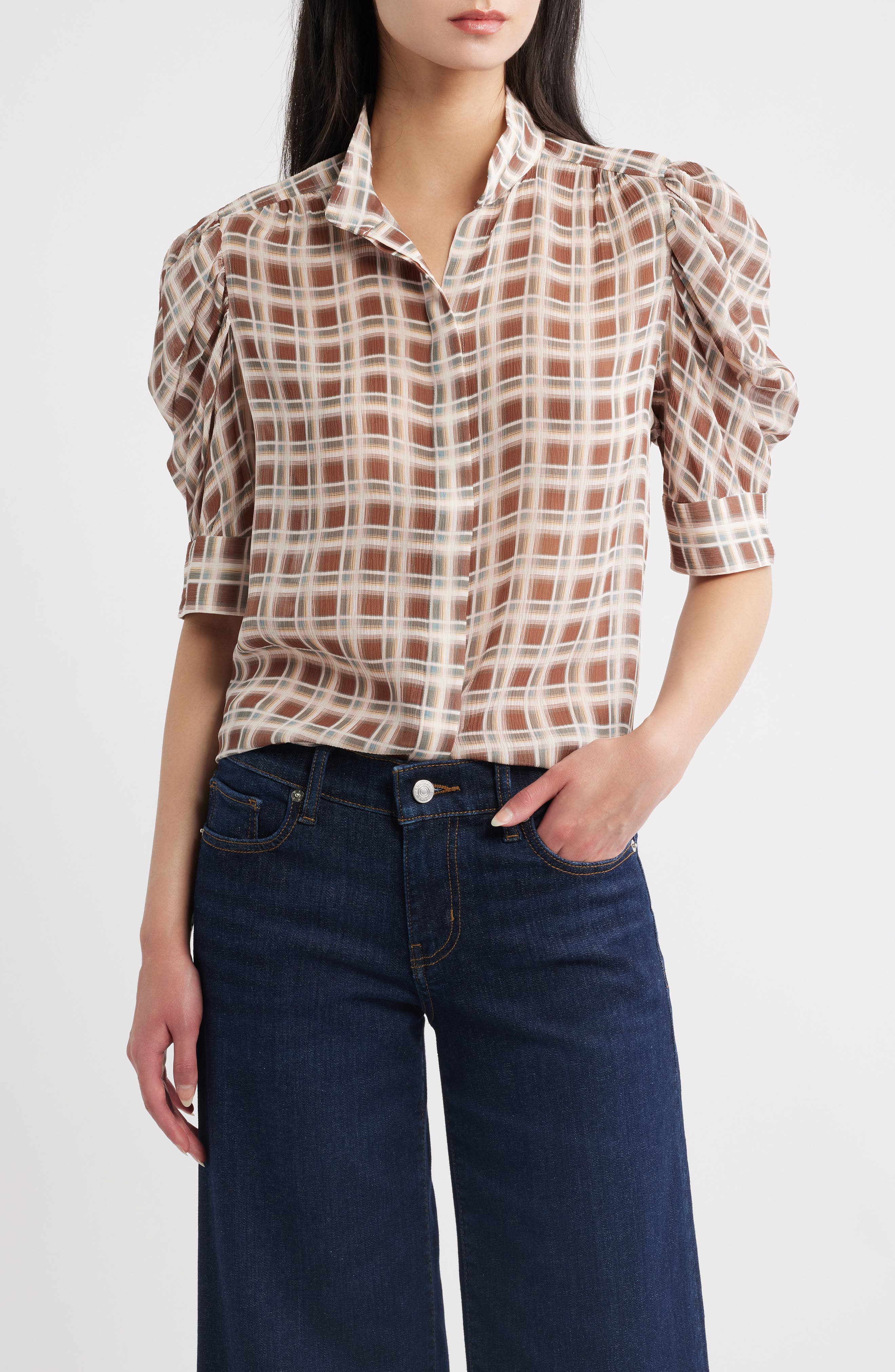 selected SILVER PEONY PLAID