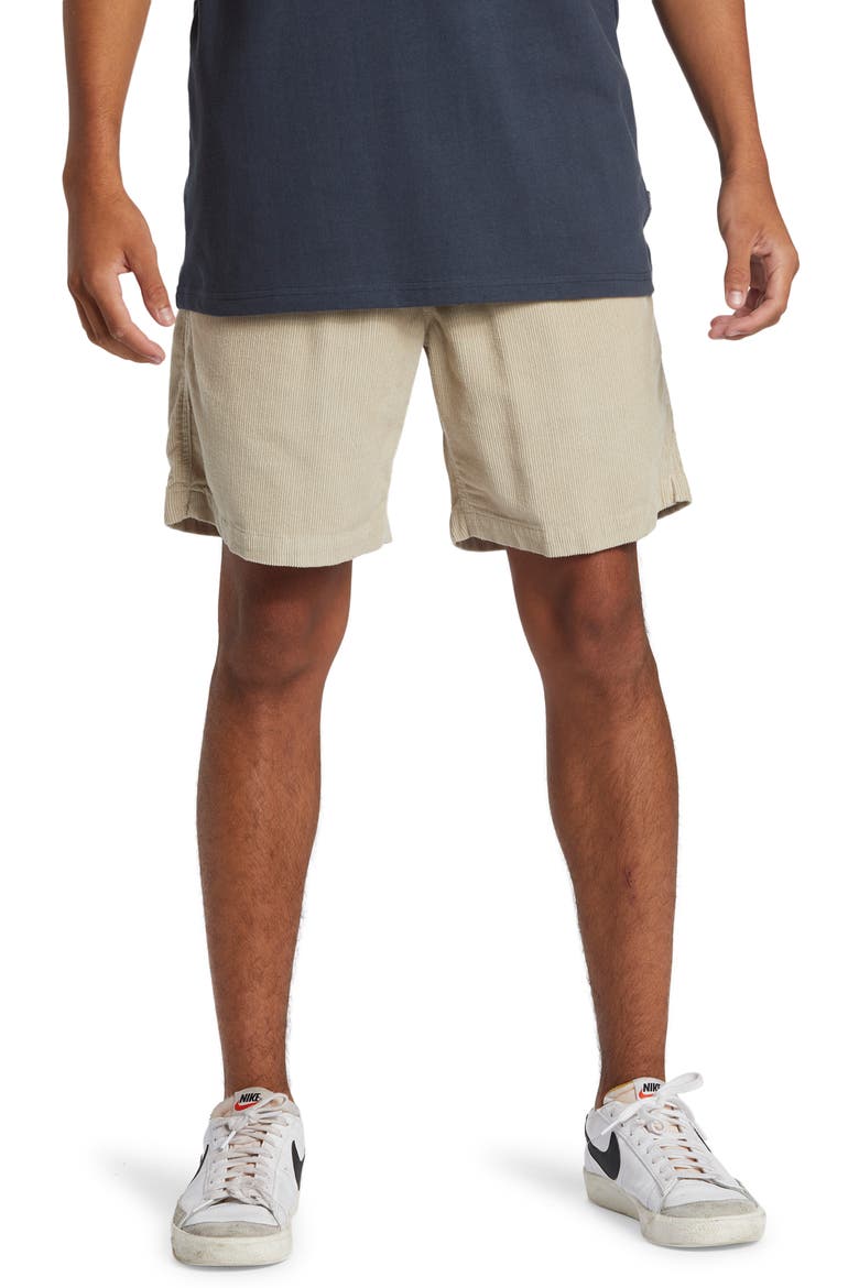 Taxer Corduroy Drawstring Shorts, Main, color, PLAZA TAUPE