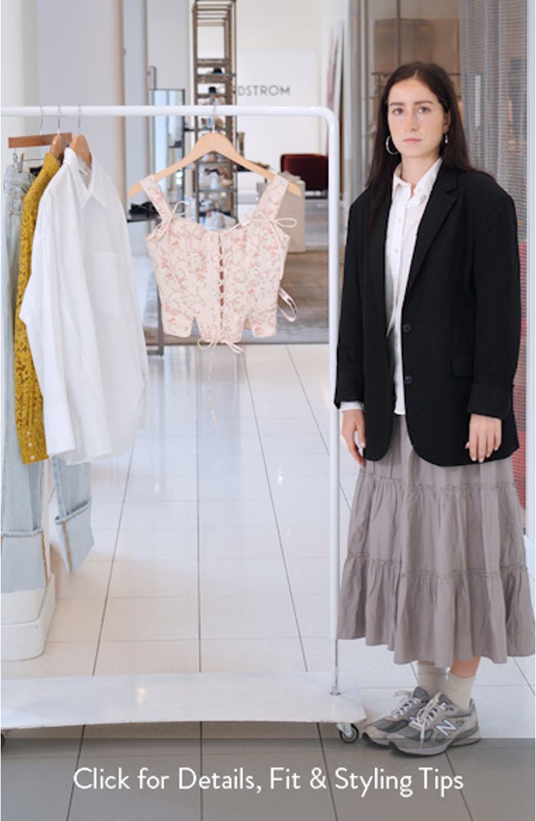 Leila Lace-Up Front Corset Top, sales video thumbnail