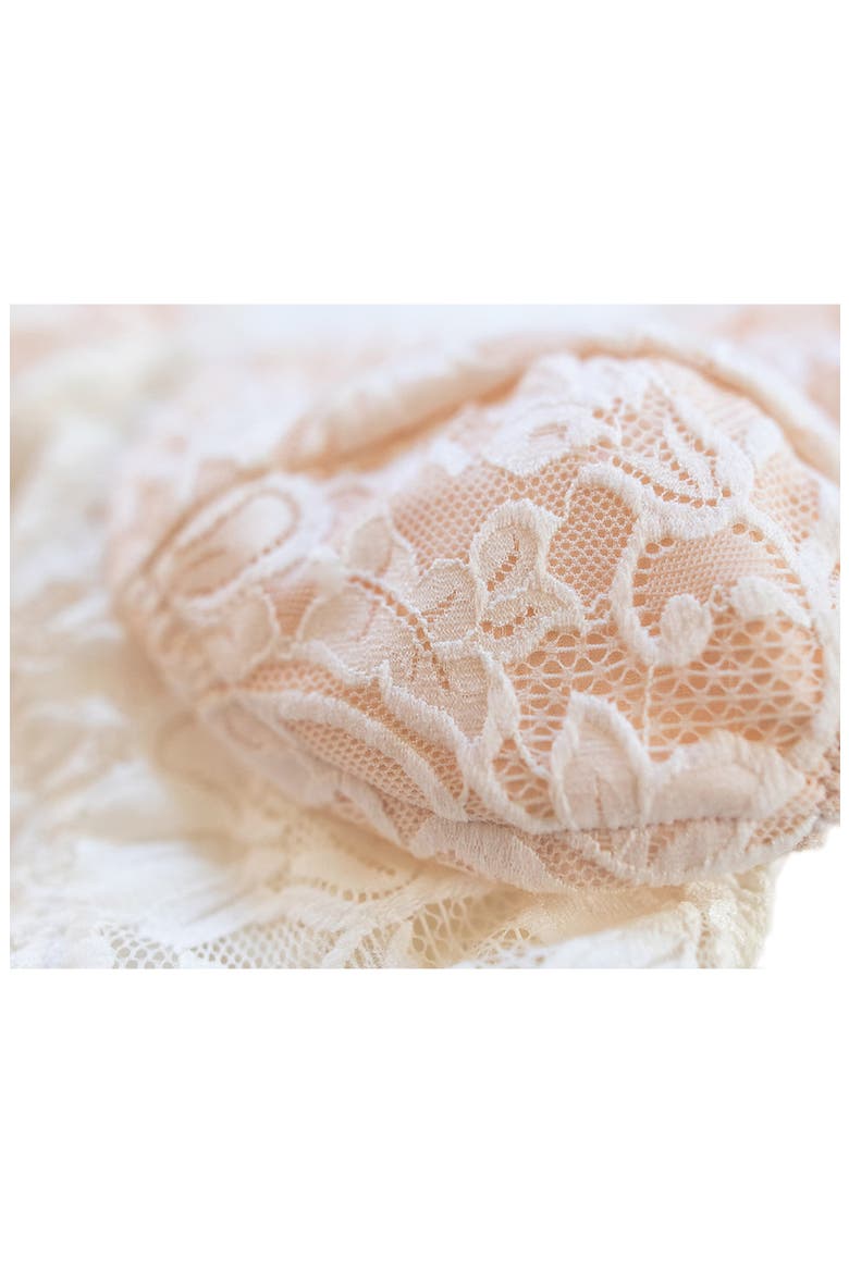 Vela Pocketed Wireless Bra, Alternate, color, WHITE/BLUSH