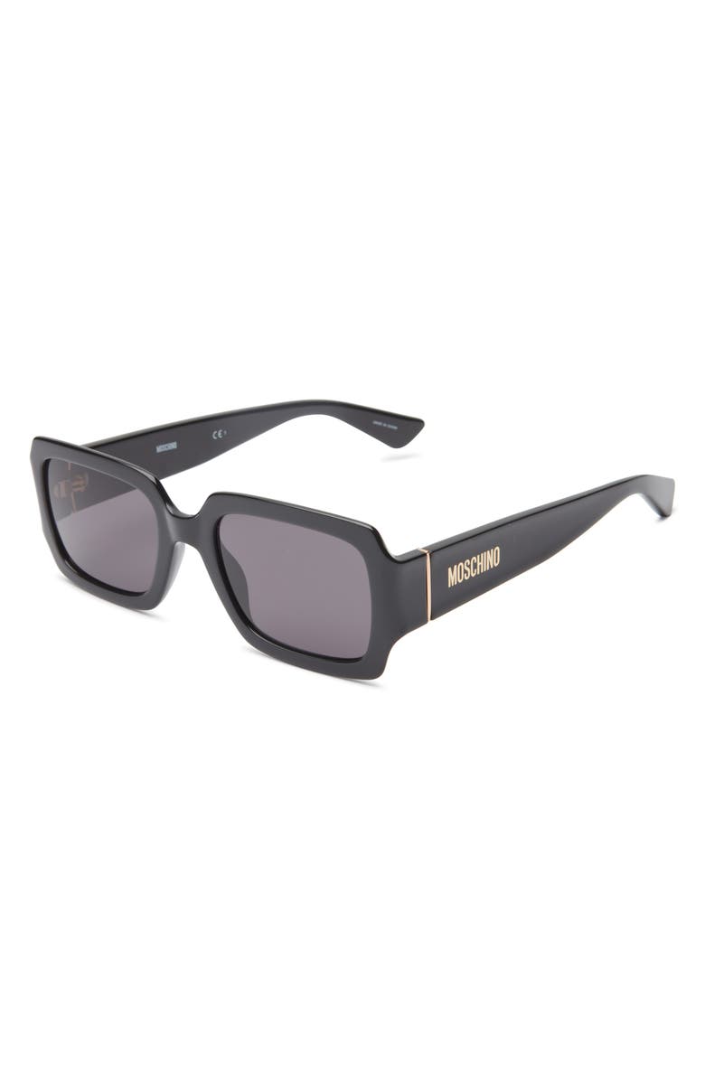 Moschino 53mm Rectangular Sunglasses, Alternate, color, 