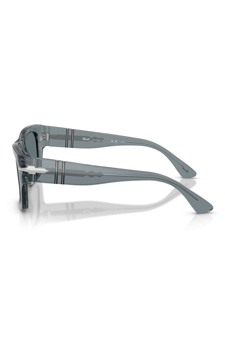 54mm Polarized Square Sunglasses, Alternate, color, TRANSPARENT OCEAN / BLUE POLAR