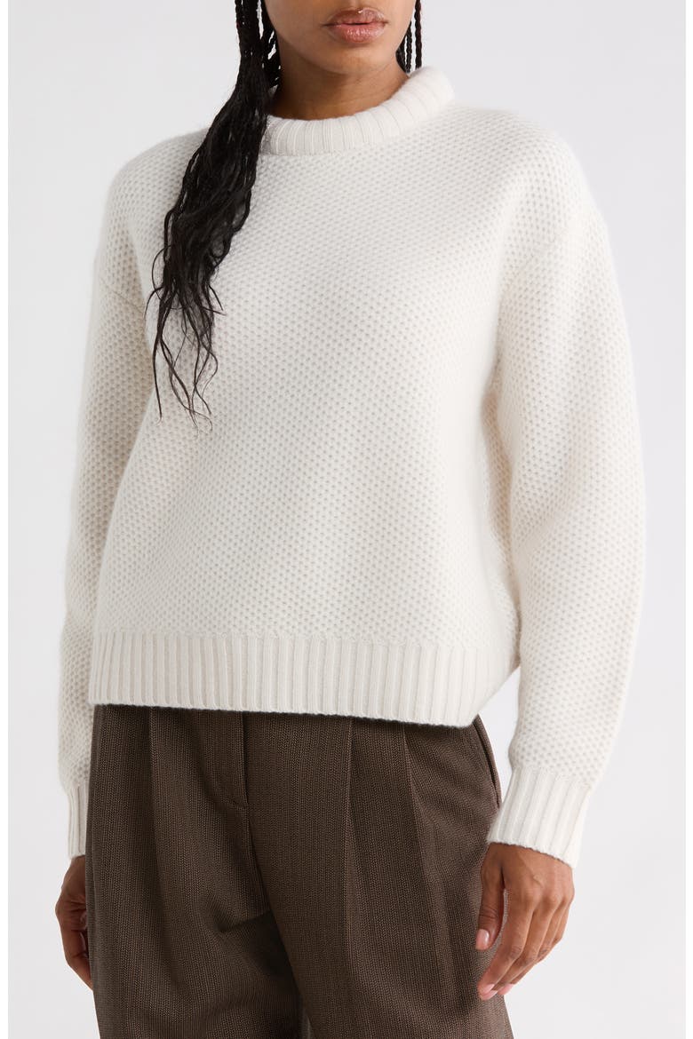 Waffle Thermal Cashmere Sweater, Main, color, IVORY