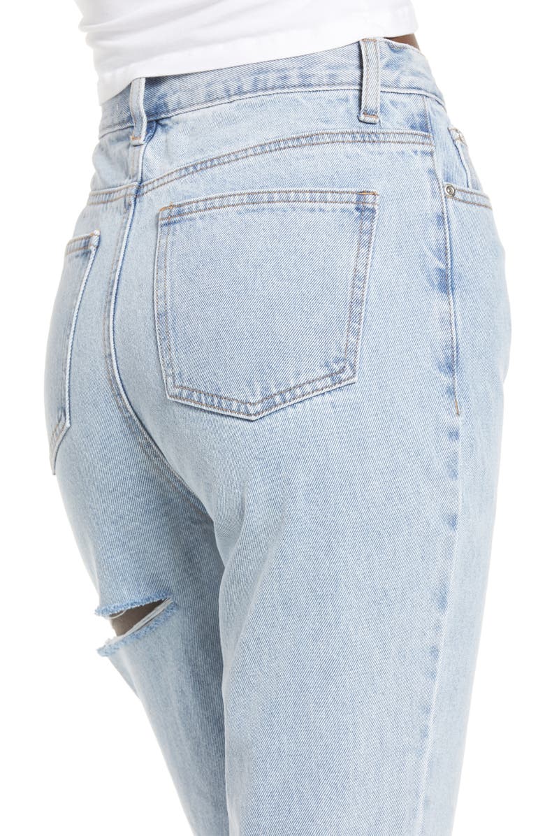 Endless Rose Ripped Slim Boyfriend Jeans, Alternate, color,